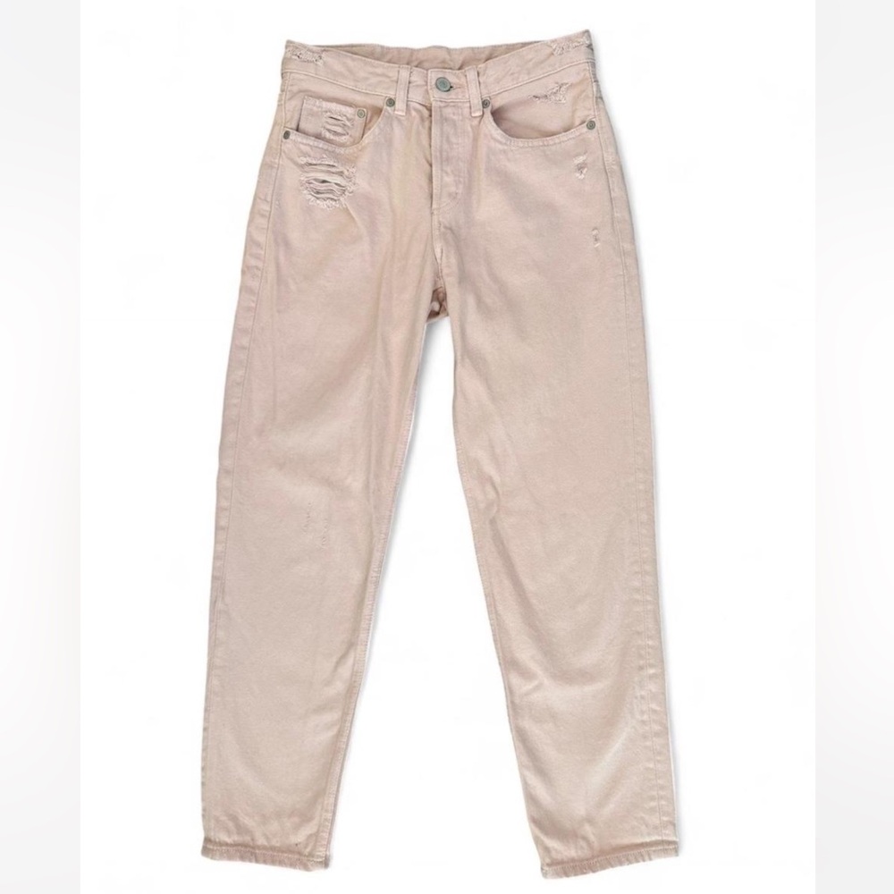 &Denim Powder Pink Boyfriend Jeans